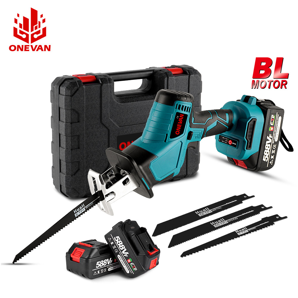 . Onevan 3600W Brushless Reciprocating Saw 12000Spm Cordless Battery -