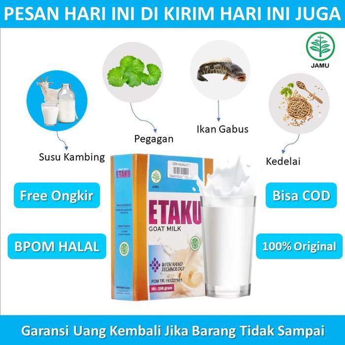 Susu Kambing Etaku Herbal Pemulihan Pasca Patah Tulang, Suplemen Patah Tulang, Tulang Kropos,