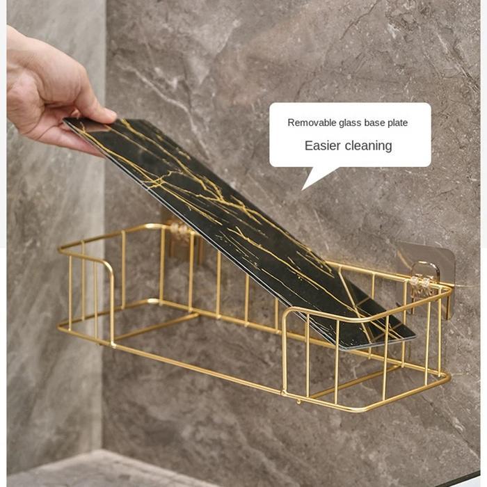 Rak Gantung Kamar Mandi kamar Tidur model eleganTempel Dinding Keramik / Rak Keranjang Gantung Kamar