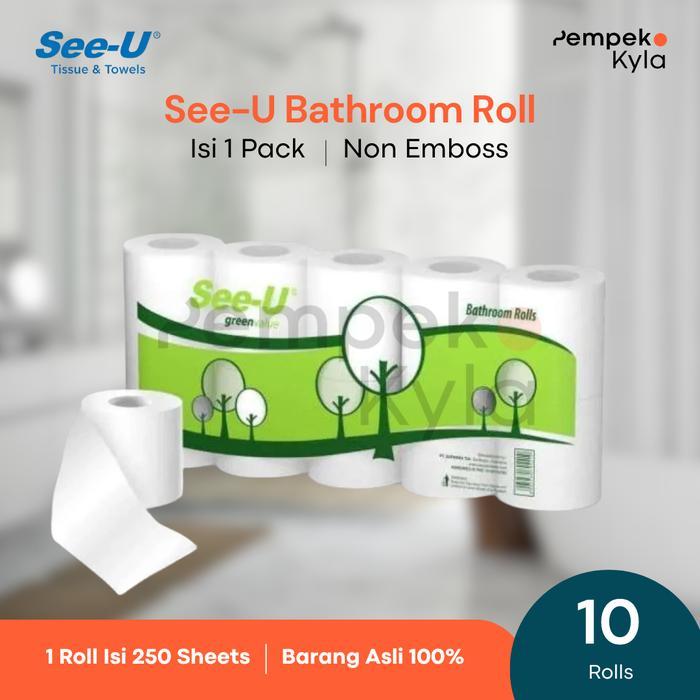 tissue see u toilet roll/ see u bathroom isi 10 rol/ tissue wc murah
