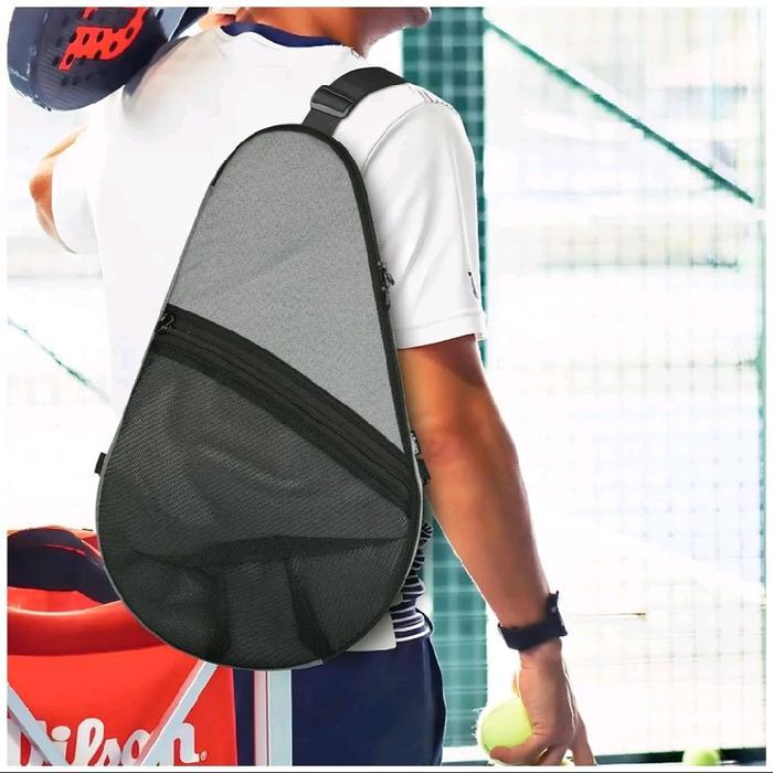 Tas Raket Padel Tas Penyimpanan Raket Padel Tas Selempang Raket Padel dengan Kapasitas 2 Raket Padel