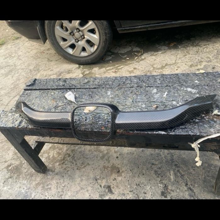 List grill allnew honda brio carbon twill carbon kevlar