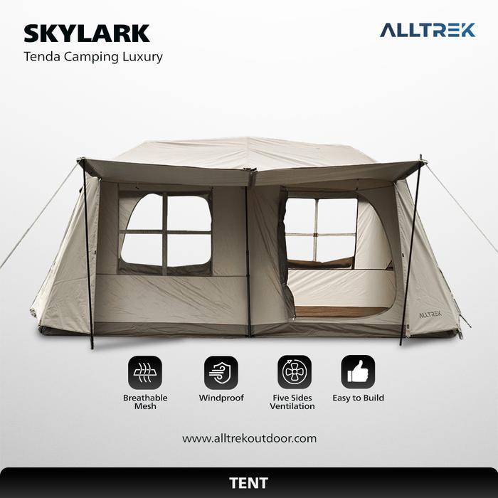 Eiger - ALLTREK Tenda Camping Luxury SKYLARK Double Layer 2 Rooms 1 Hall