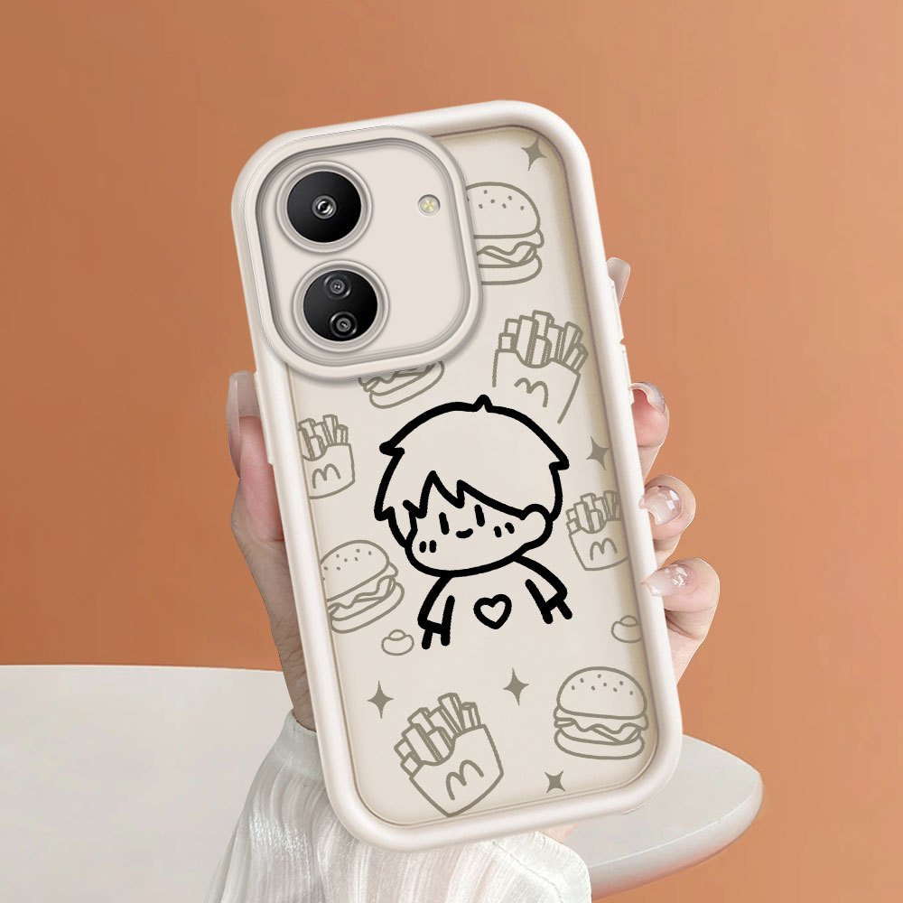 Casing Hp UntukXiaomi Redmi 13C Poco C65 Case Softcase Soft Cesing Handphone Cover Populer Kartun Ca