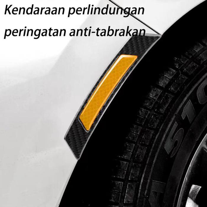 "New" Stiker reflektor mobil/stiker lampu kaca mobil belakang/Dummy side marker tempel mata kucing