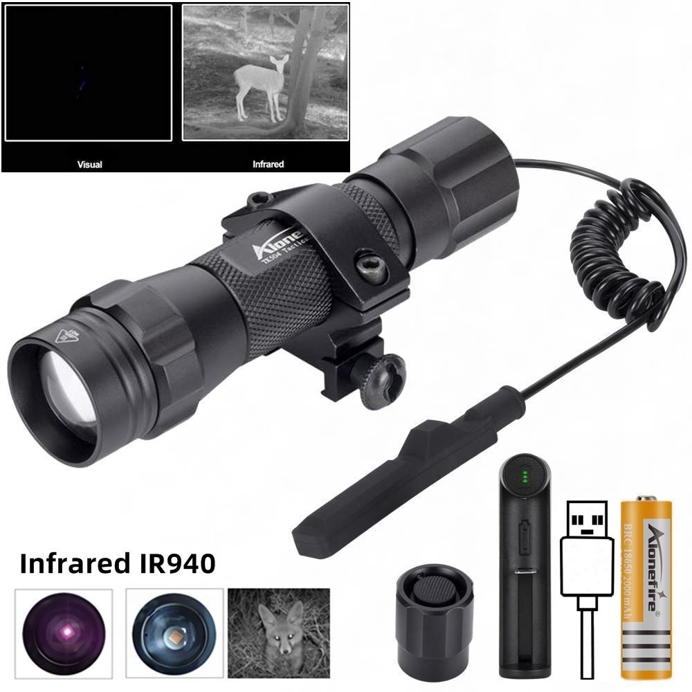 IR850nm&940nm Latest infrared LED Zoom High Bright Night Vision Infrared Fill Light Tactical Hunting