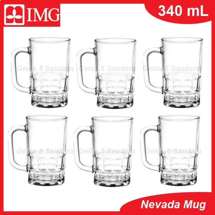 1 Set Isi 6 Pcs Gelas Es Kelapa/Gelas Es Cendol/Gelas Minum/Gelas Kaca