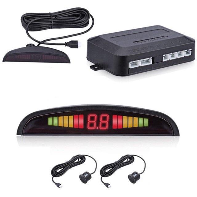 Sensor Parkir Mobil 2 Titik Universal Indikator Lcd Radar Display Pasti Ori