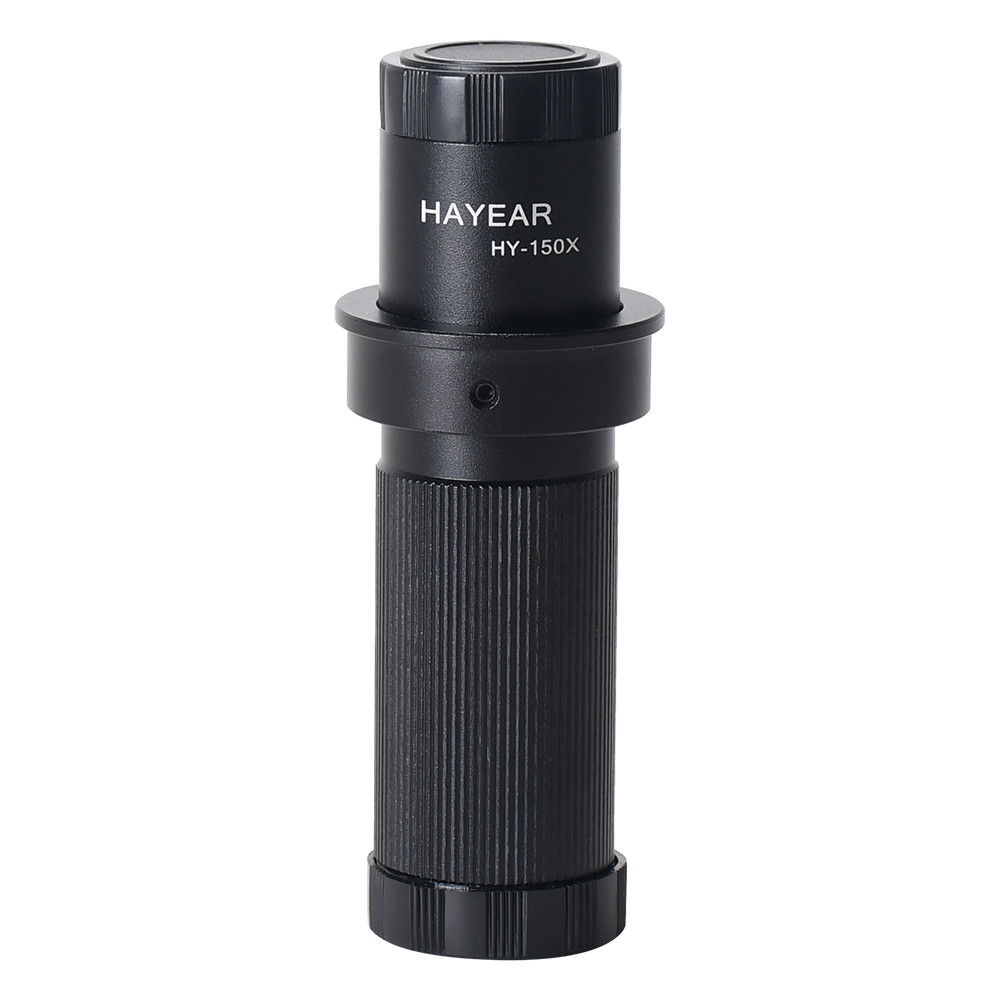 Monocular Lens 5X-150X Magnification Adjust Zoom C-mount Lens Glass