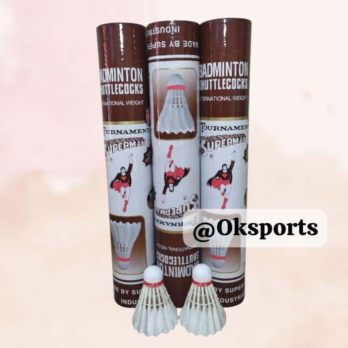 Cock Badminton / Cock Raket Badminton Superman Coklat