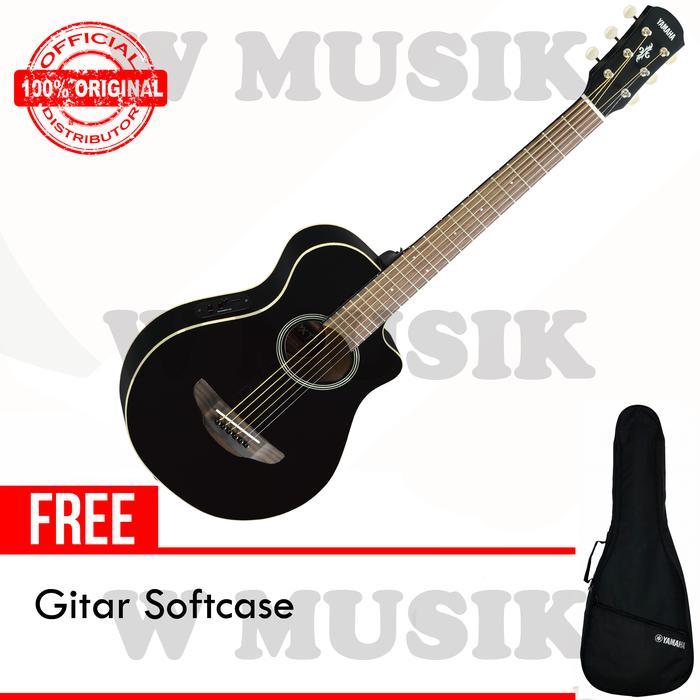 Yamaha Gitar (3/4) APX T2/ APXT2 - Hitam + Softcase - SATUAN