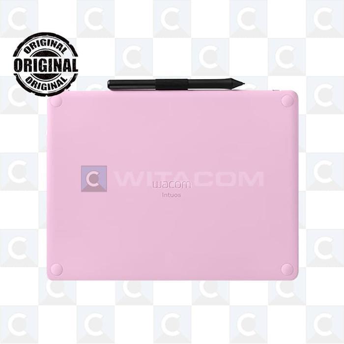 Terbaru Wacom Intuos Small Ctl4100Wl Ctl-4100Wl/P0-Cx Bluetooth - Pink