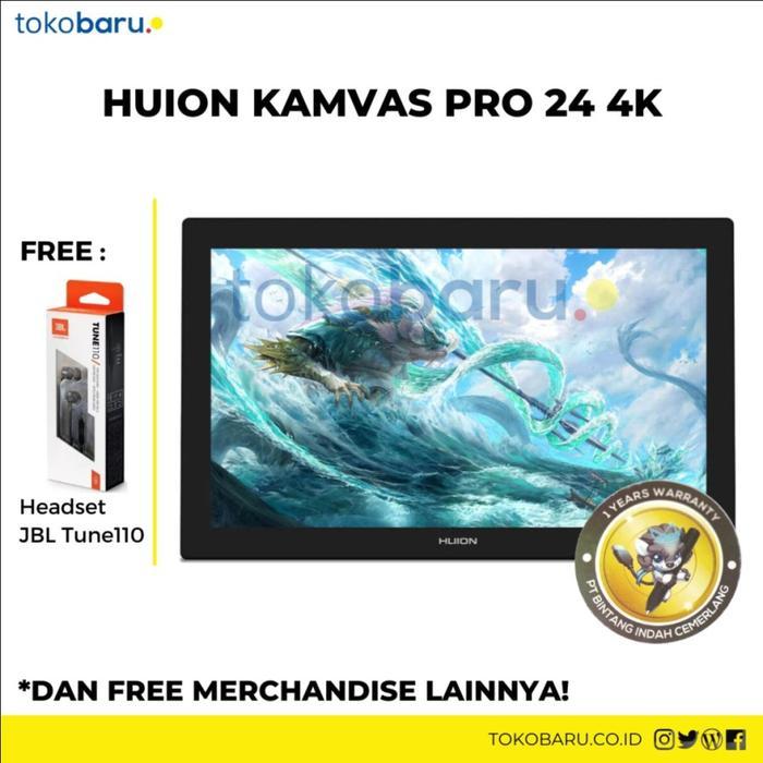 Huion Kamvas Pro 24 4K Srgb 140% Drawing Tablet