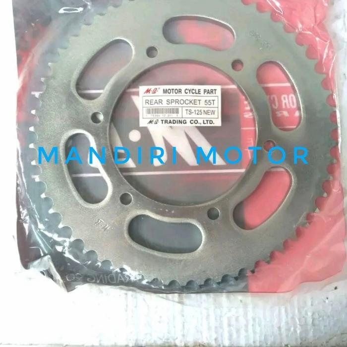 Gear Gir Belakang Suzuki TS 125 TS125 428 52T/55T OEM Quality