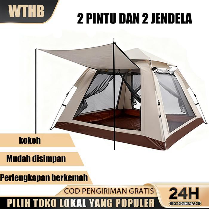 WTHB CAMPORI outdoor Tenda Camping Kapasitas 4-6 Orang Tenda Gunung Outdoor dan Indoor Tenda