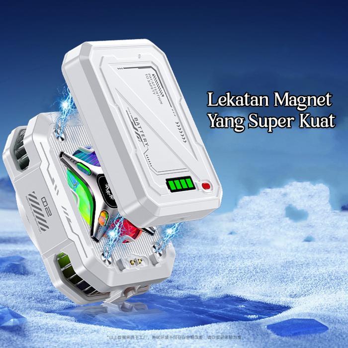 NEIKU NK90 Funcooler Mobile Cooler Radiator Smartphone Pendingin Gaming Rechargeable 3000mAh