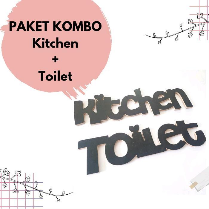 [COD] Handmadeku -Dekorasi Gantung Aesthetic Tulisan KITCHEN dan TOILET