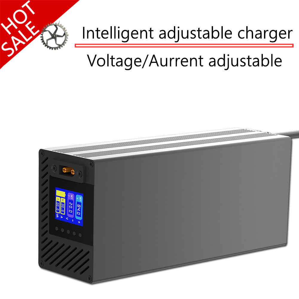 BEST PRICE 20A 24V 48V 58.4V 72V 60V 84V Li-ion Lifepo4 Lithium Battery Charger Curren Adjust 10S 13