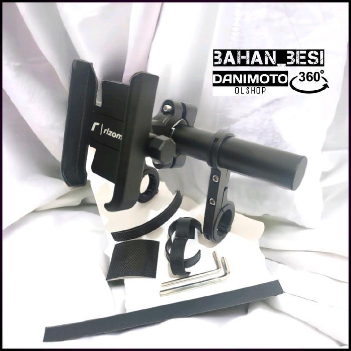 HOLDER HP PAKET STANG BULAT MOTOR BAHAN BESI PNP ADV PCX BEAT STREET XRIDE VIXION CB150R CRF FOX R