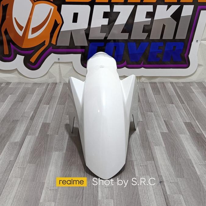 WIN Spakbor Slebor Sepakbor Depan Yamaha Jupiter Mx King 150 Slebor - Putih ( FRONT FENDER JUPITER M