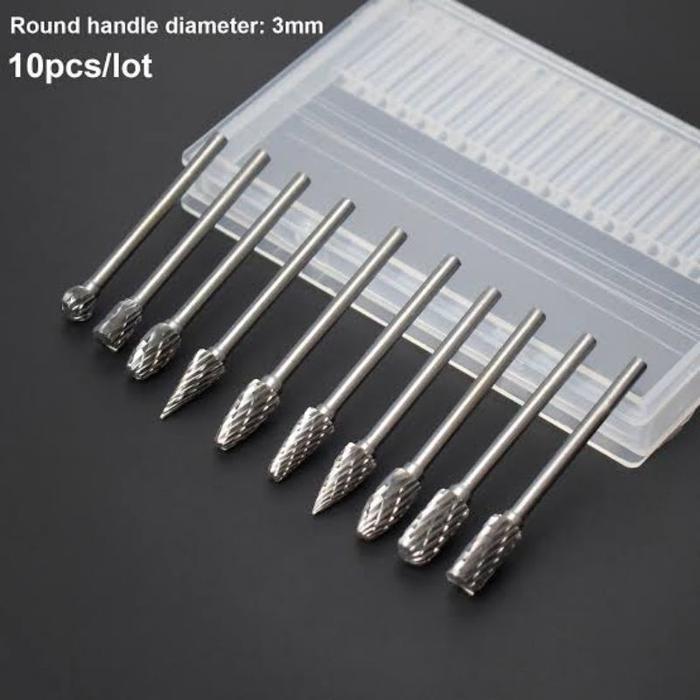 mata bor tuner set 10pcs bor tune cun kerok porting ukir besi kayu