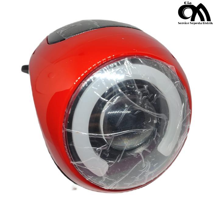 Head Lamp 48V - 60V Sepeda Listrik Original