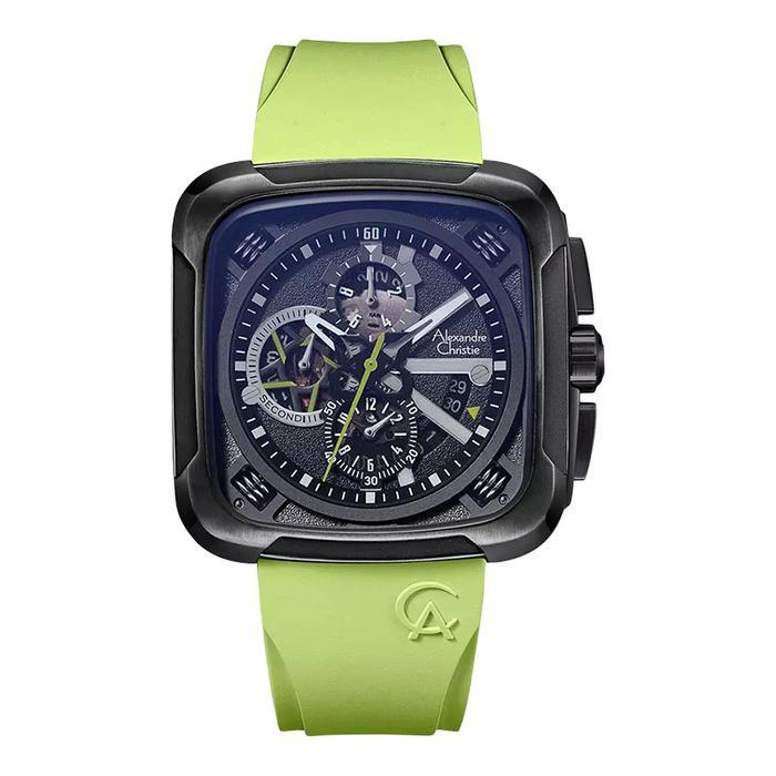 PROMO BESAR Alexandre Christie AC 6577 MCRIPBALE Chronograph Men Black Dial Light