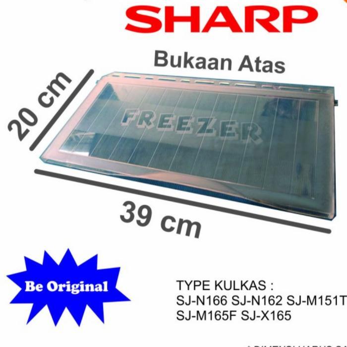 Tutup Frezer Kulkas Sharp 1 Pintu Asli Original Bukaan Ke Atas