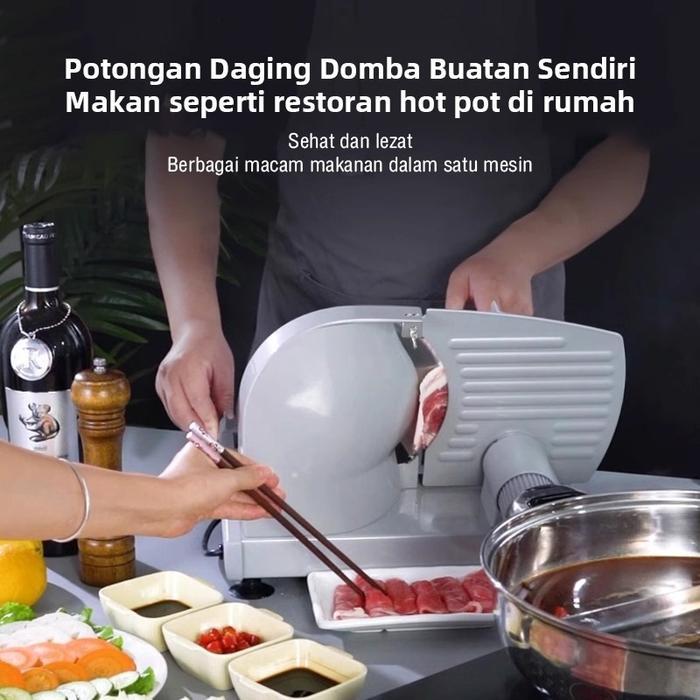 TERBARU Meat Slicer Otomatis Sayuran Pemotong Daging Beku Mesin Pengiris Pemotong Daging Otomatis