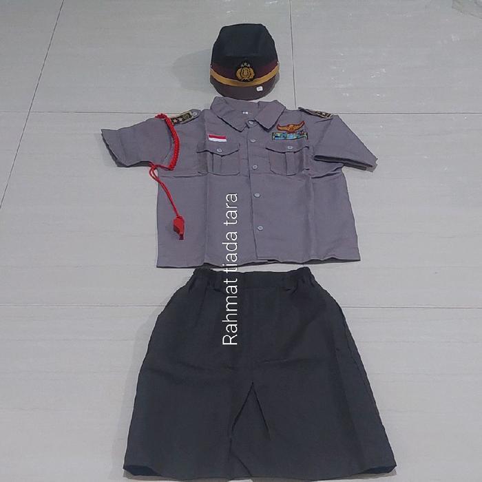 SERAGAM POLWAN ANAK/KOSTUM ANAK PROFESI POLWAN/BAJU KARNAVAL POLWAN