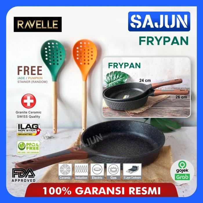 NEW PRODUK RAVELLE ROYALE FRYPAN 24 CM/26 CM PANCI PENGGORENGAN 24/26 CM THANKYOU & HAPPY SHOPPING