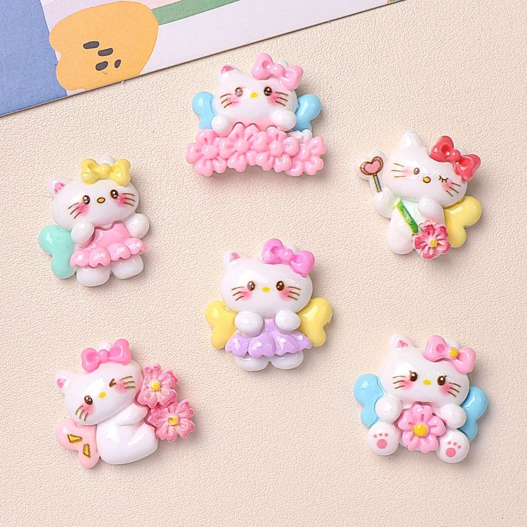 100pcs Resin Cartoon Flatback Cabochons Kawaii Scrapbook DIY Jewelry Craft Decoration Accessories
