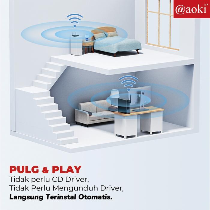 Aoki Usb Wifi Set Top Box Mt7601 Dongle Stb Adapter Antena Wifi Pc Laptop Alat Device Sinyal Pasti