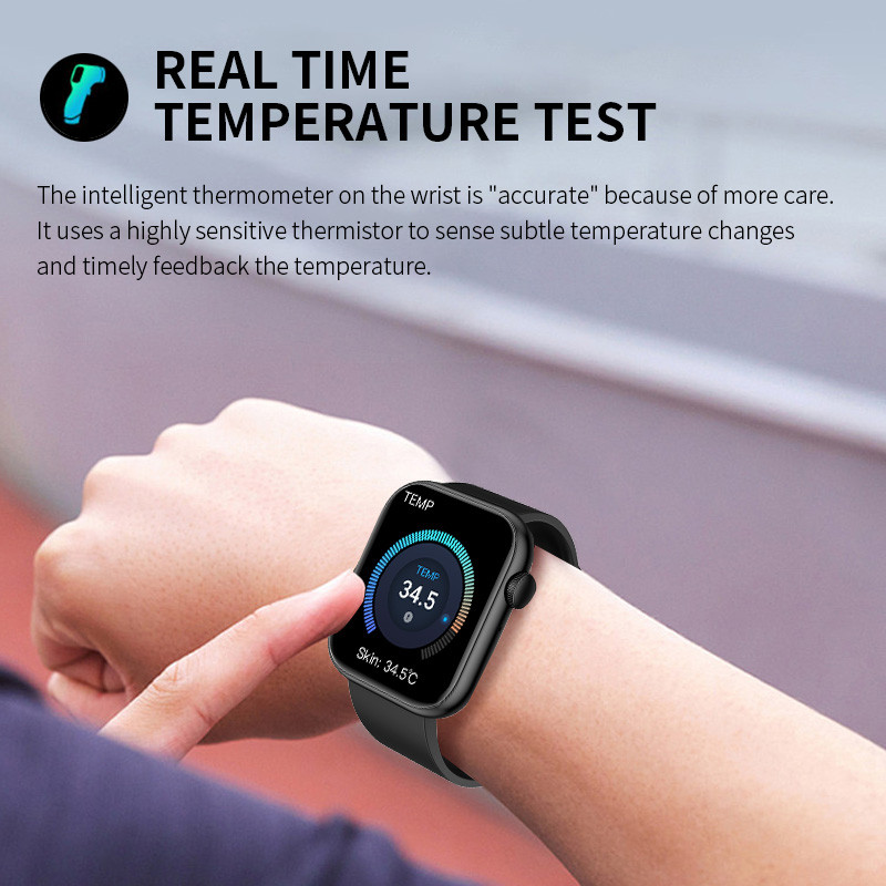 LIGE Hot Sales Men's Smart Watch Heart Rate Temperature Monitor Bluetooth Call Sports Watch Fitness