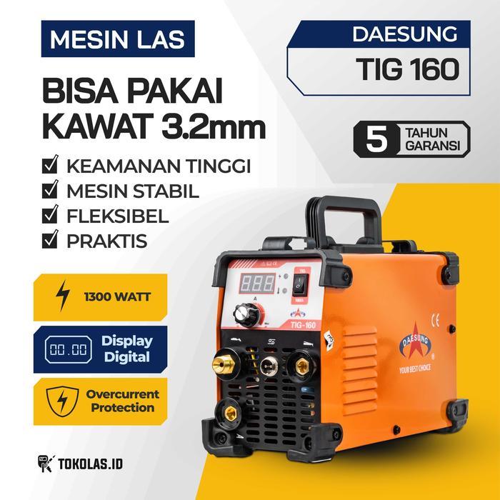 Mesin Las Argon Daesung Tig 160 A Multifungsi Mma Stick Digital Display Korea Stainless