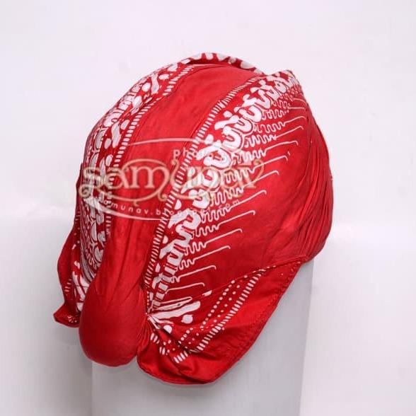 Blangkon Jogja Mataram halus kemiter merah