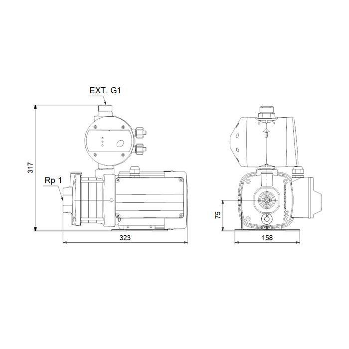 Pompa Pendorong / Booster Grundfos CMB 5-46