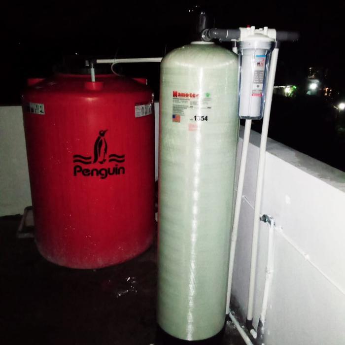 canaicoseller Paket tabung filter air bersih FRP 1354 + Instalasi