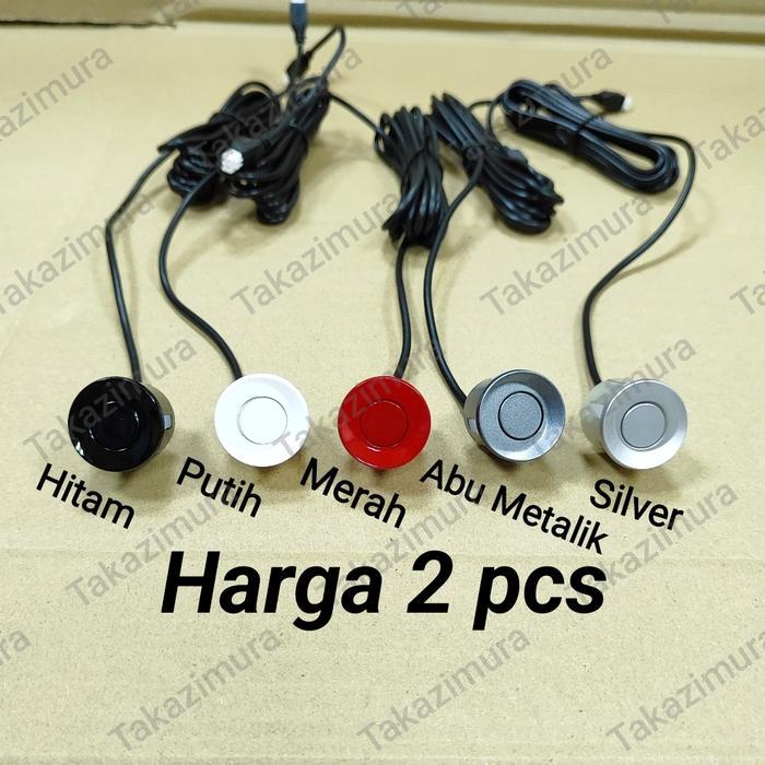 2Pcs Mata Sensor Parkir Mundur Mobil Universal Pasti Ori