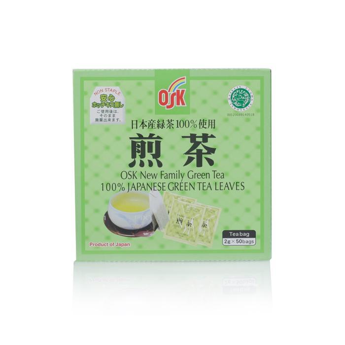 DISKON OSK JAPANESE GREEN TEA ORIGINAL ISI 50 SACHET - SENCHA TEA - TEH HIJAU ORIGINAL