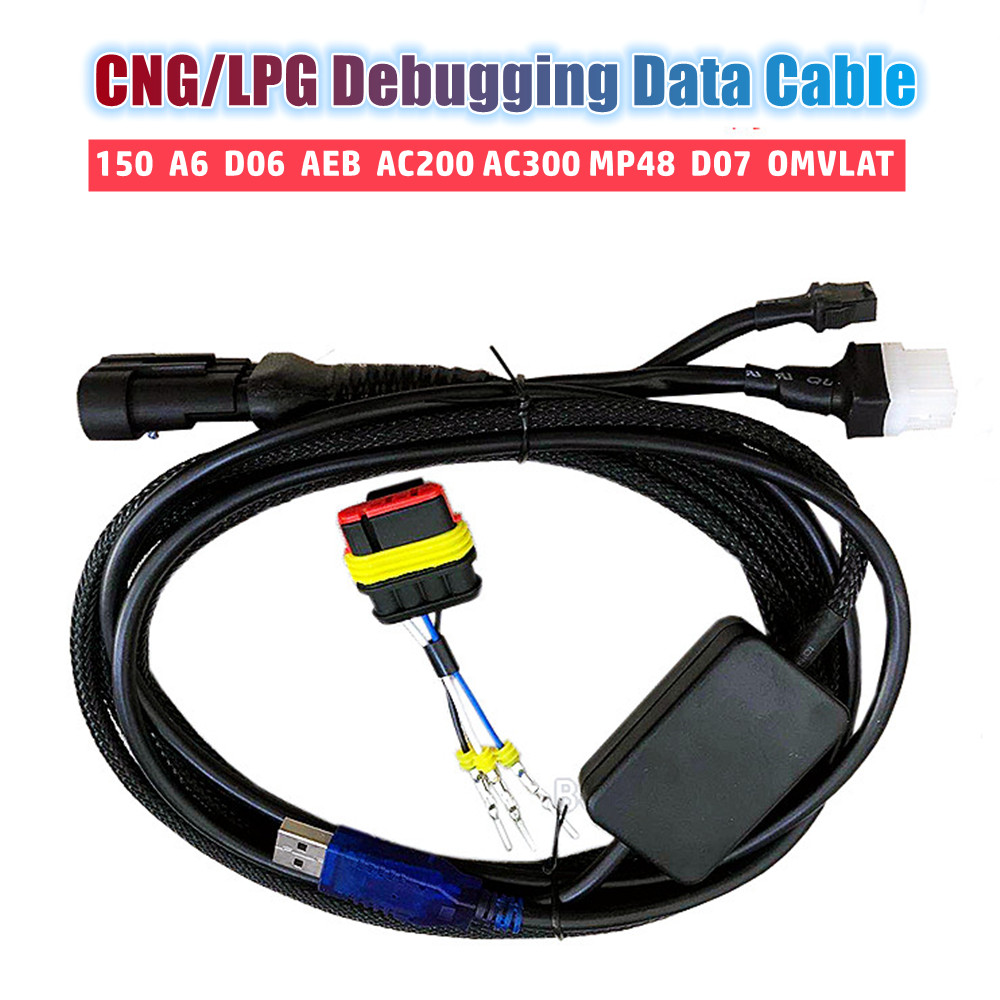 CNG Computer Board Diagnosis Debugging Line Automobile LPG Oil To Gas Debugging Data Cable AC AEB