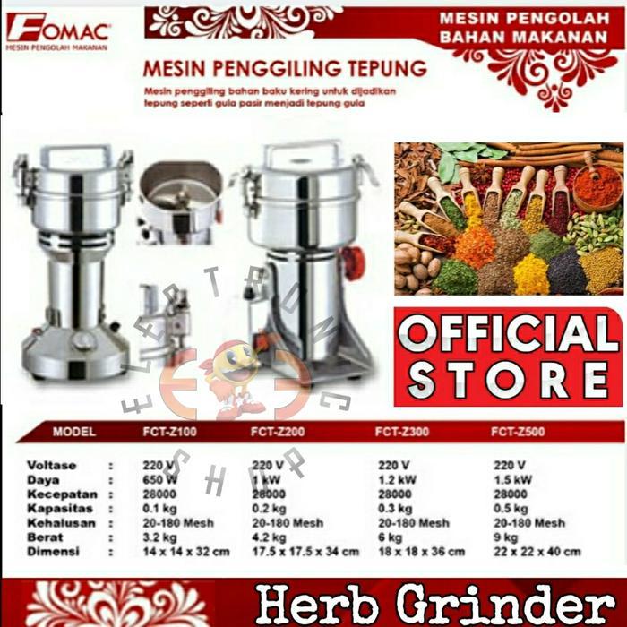 Fomac FCT Z100 Mesin Penggiling Tepung - Herb Grinder