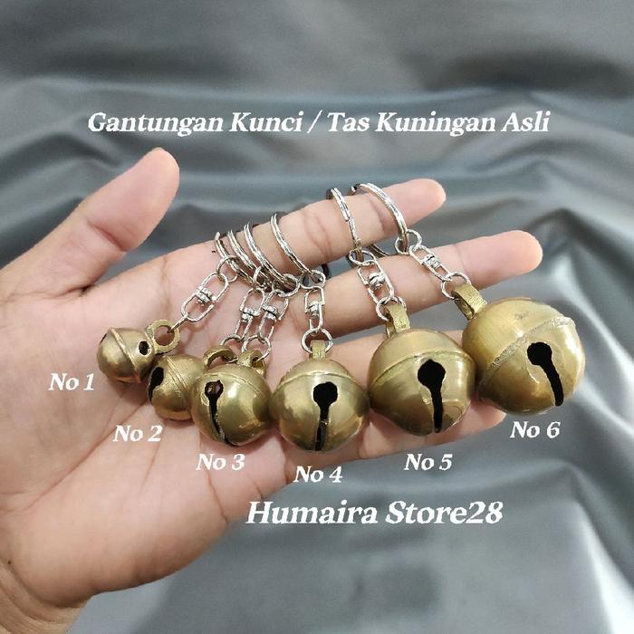 Younger_Shop Gantungan Kunci Rumah / Motor / Tas Klintingan Lonceng Krincingan Kuningan Anti Karat