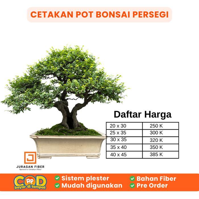 Cetakan Pot Bonsai Oval / Cetakan Fiber / Pot Bonsai Kecil / Pot Bonsai Besar / Pot Bonsai Semen