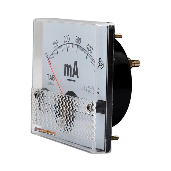 Ampere Meter Analog Dc 500 Ma Cr65 Direct Tab Terlaris