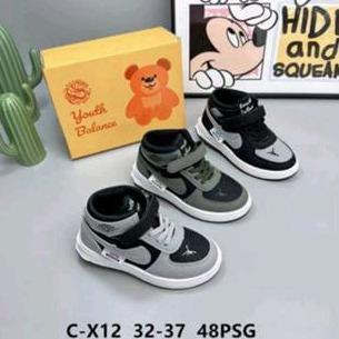[ Tomkins Warrior Style ] Sepatu Sneaker Anak Laki-Laki Model Trendly 26-37 - Fashion