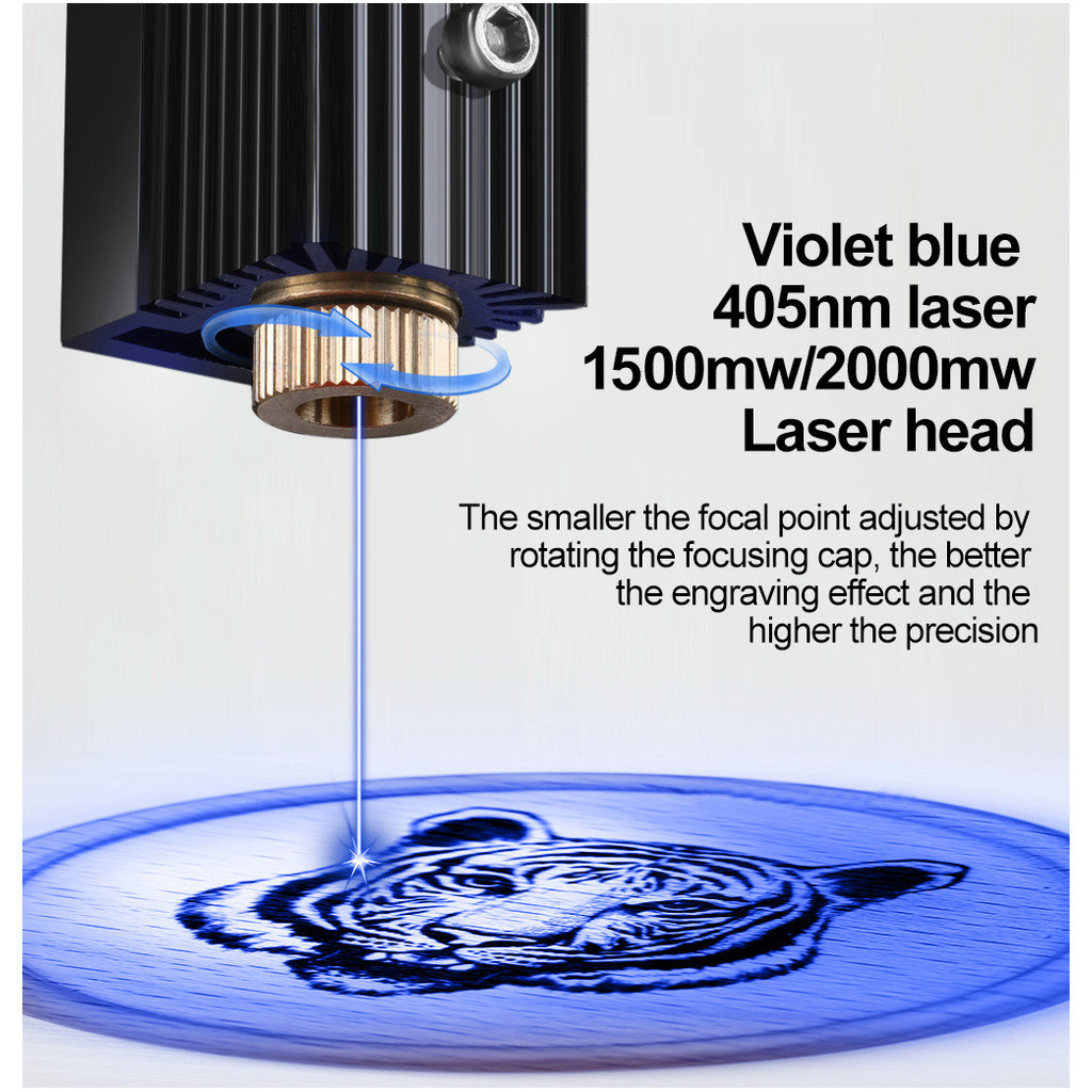 . Neje Dk-8-Kz Laser Module 1500Mw/3000Mw 445Nm/405Nm -