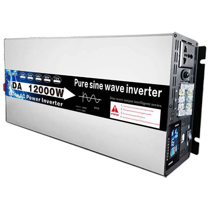 . 12000W 10Kw 8Kw Pure Sine Wave Inverter Dc 12/24/48V To 110V 220V Power Inverter Car Inverter For