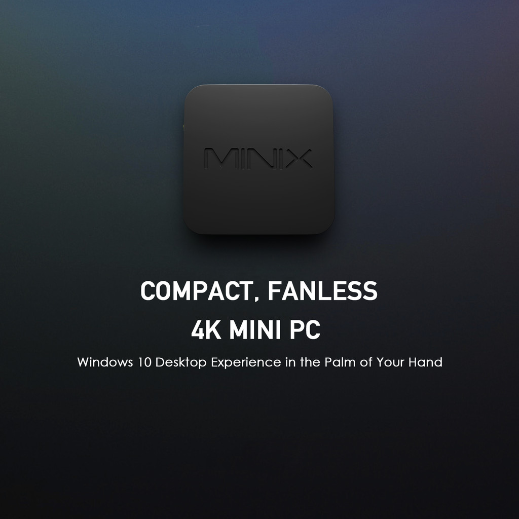 . Minix Z83-4 Max 4Gb/128Gb Fanless Mini Pc Intel Cherry Trail Windows -