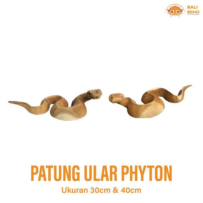 Patung Ular Phyton 30 & 40 cm - Patung Ular Piton - Patung Ular Sanca